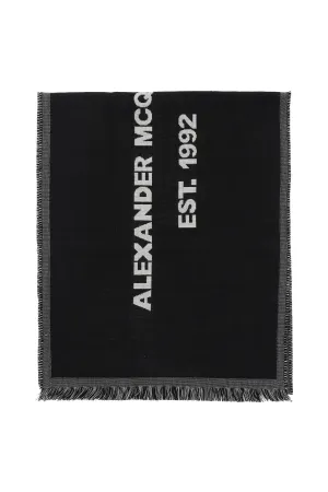 Alexander Mcqueen Mcqueen Graffiti Oversized Scarf