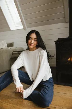 Ally Oversized Top in Cream - FINAL SALE