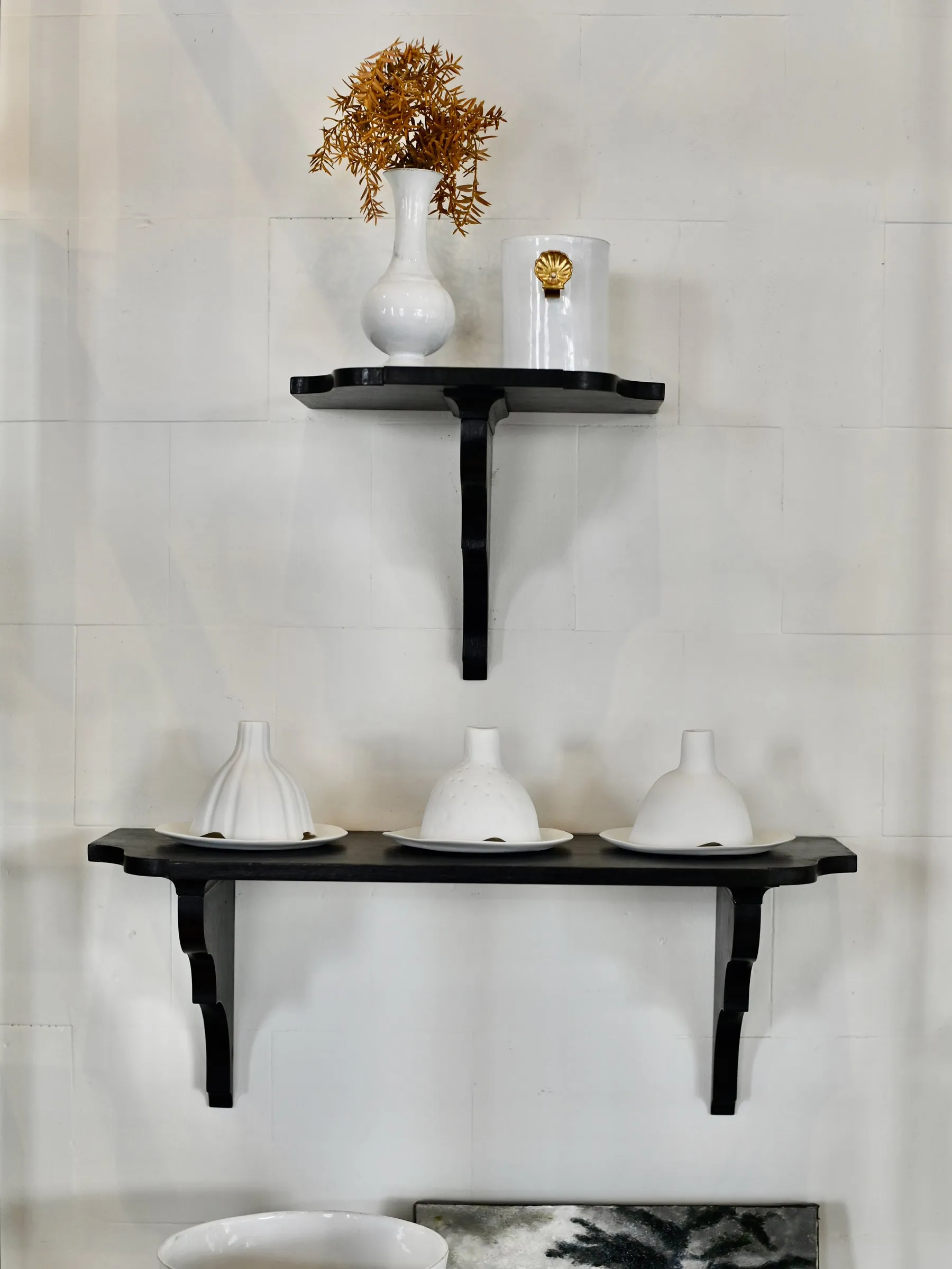 Arlette Shelf (Size 2) - Black Waxed Finish