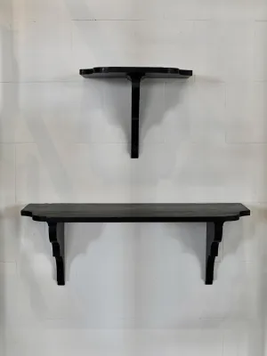 Arlette Shelf (Size 2) - Black Waxed Finish