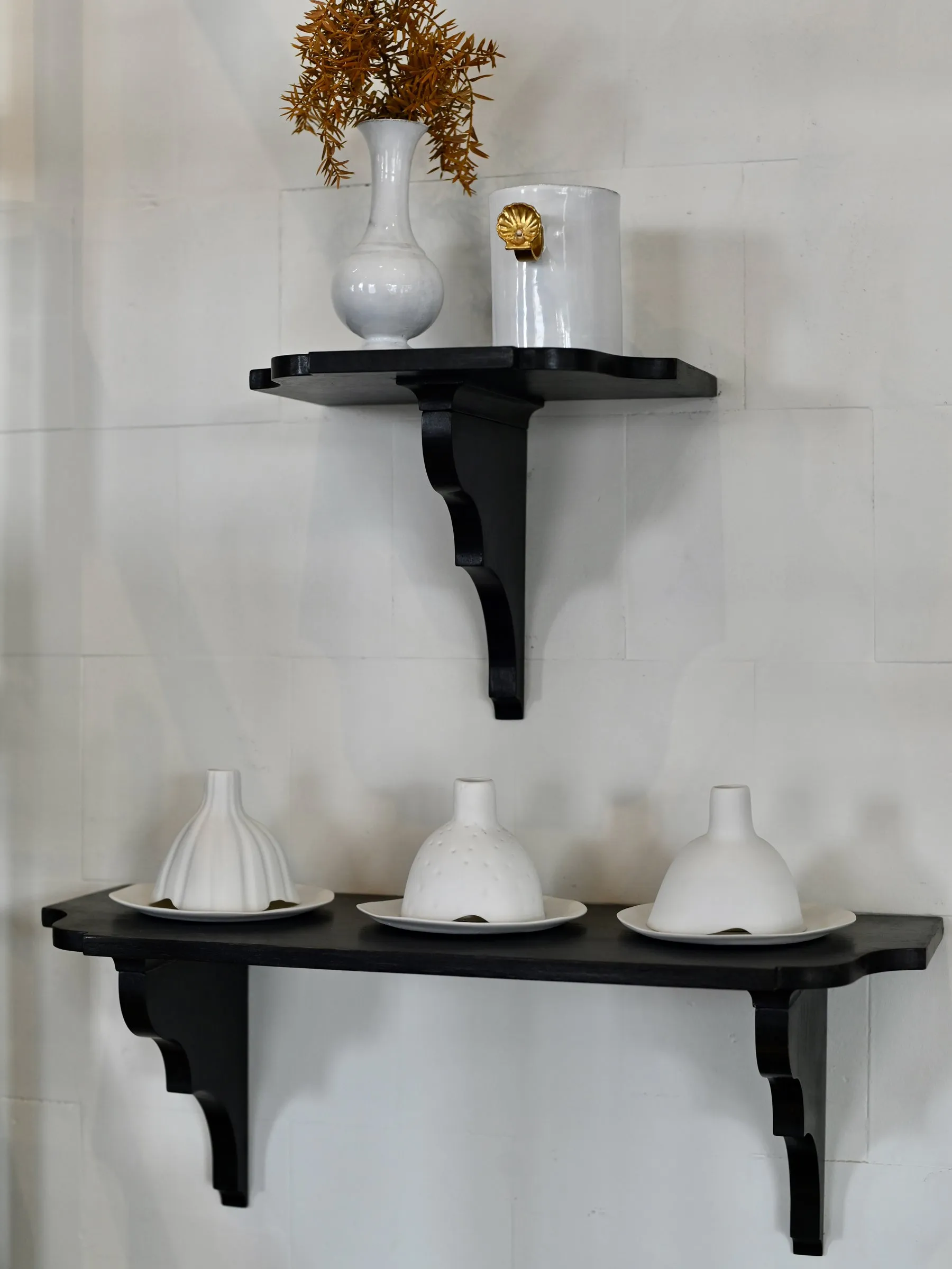 Arlette Shelf (Size 2) - Black Waxed Finish