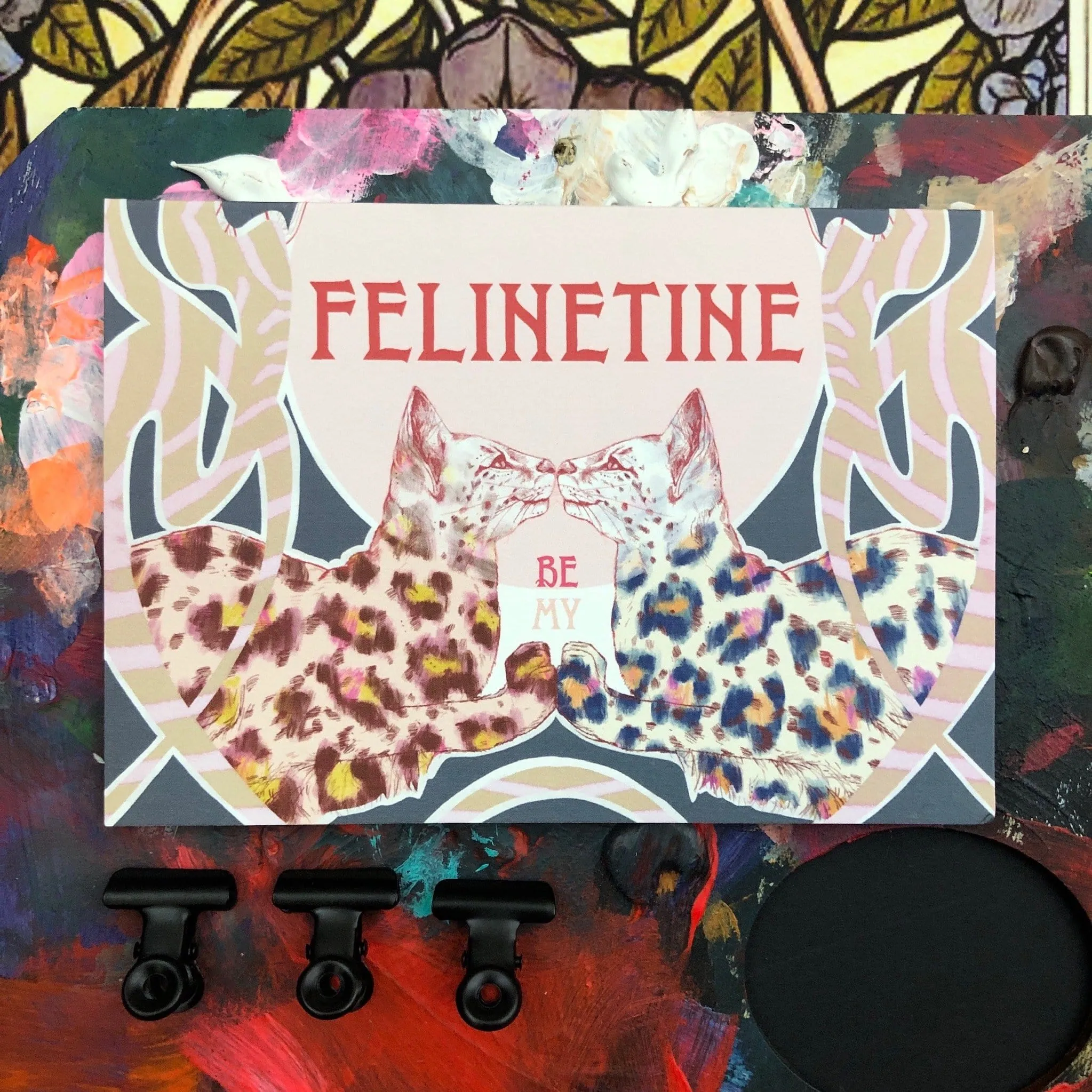 Be My Felinetine Greeting Card