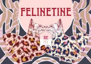 Be My Felinetine Greeting Card