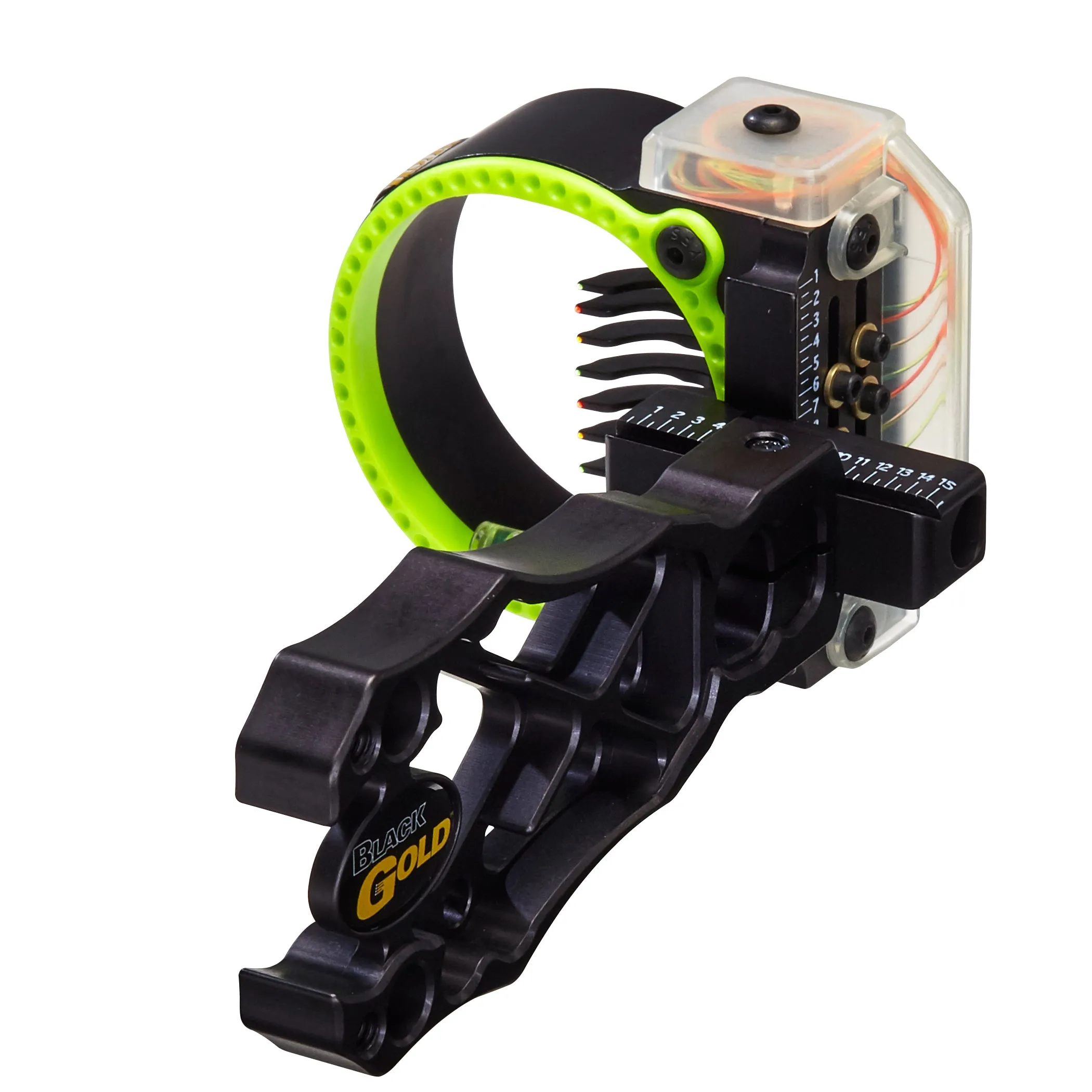 Black Gold Rush Archery Compound Bow Sight, 7 PIN
