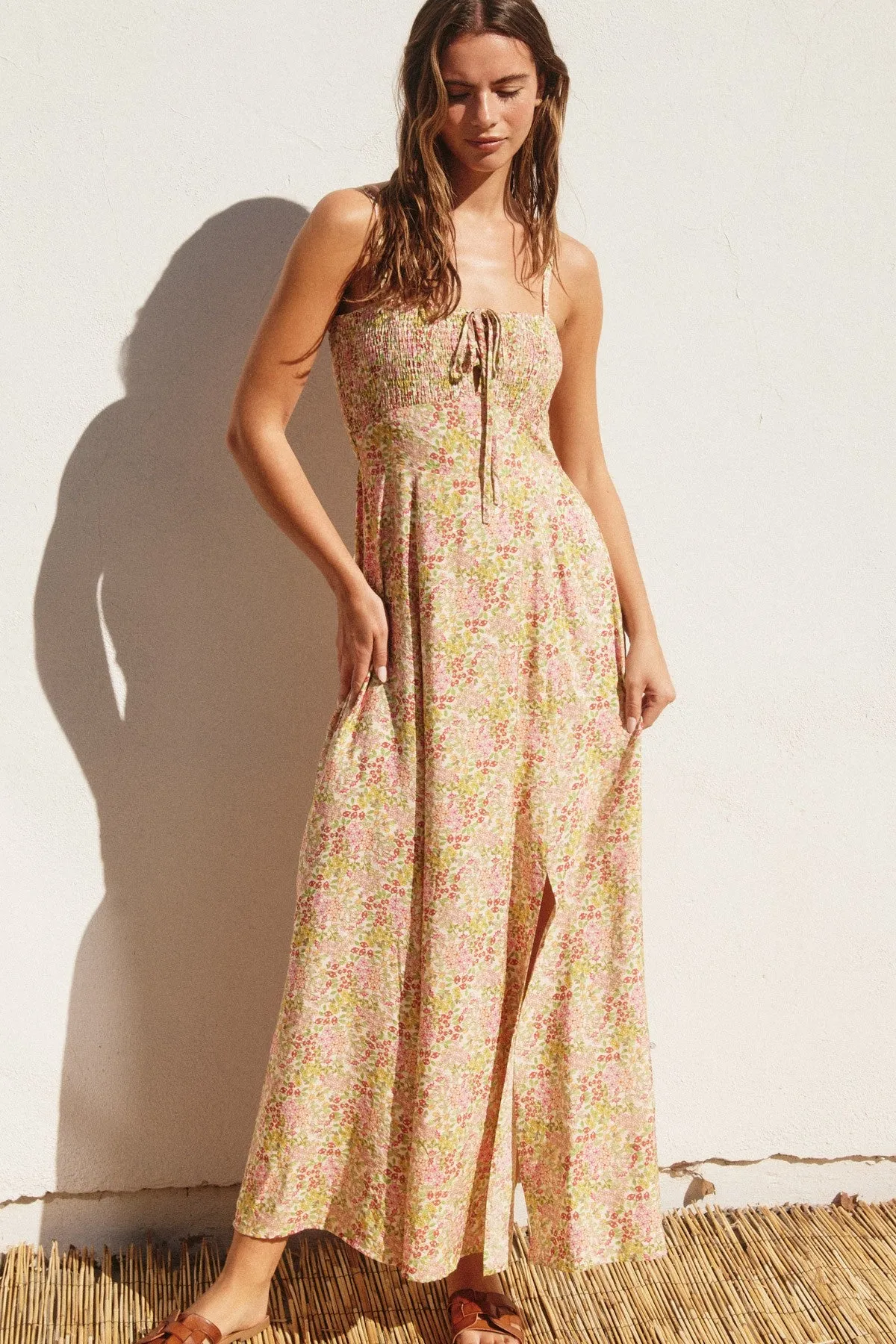 Blooming Smocked Maxi Dress