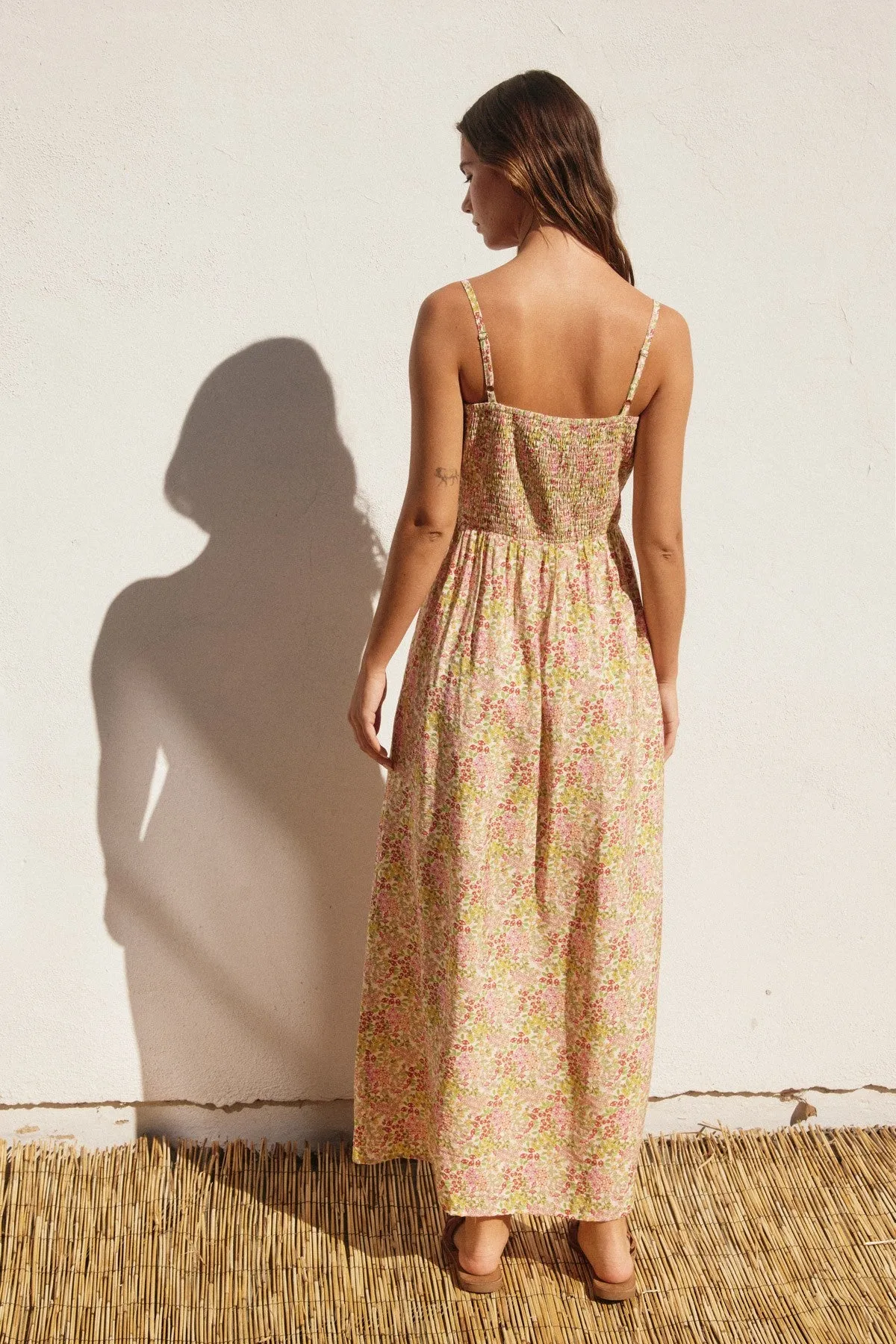 Blooming Smocked Maxi Dress
