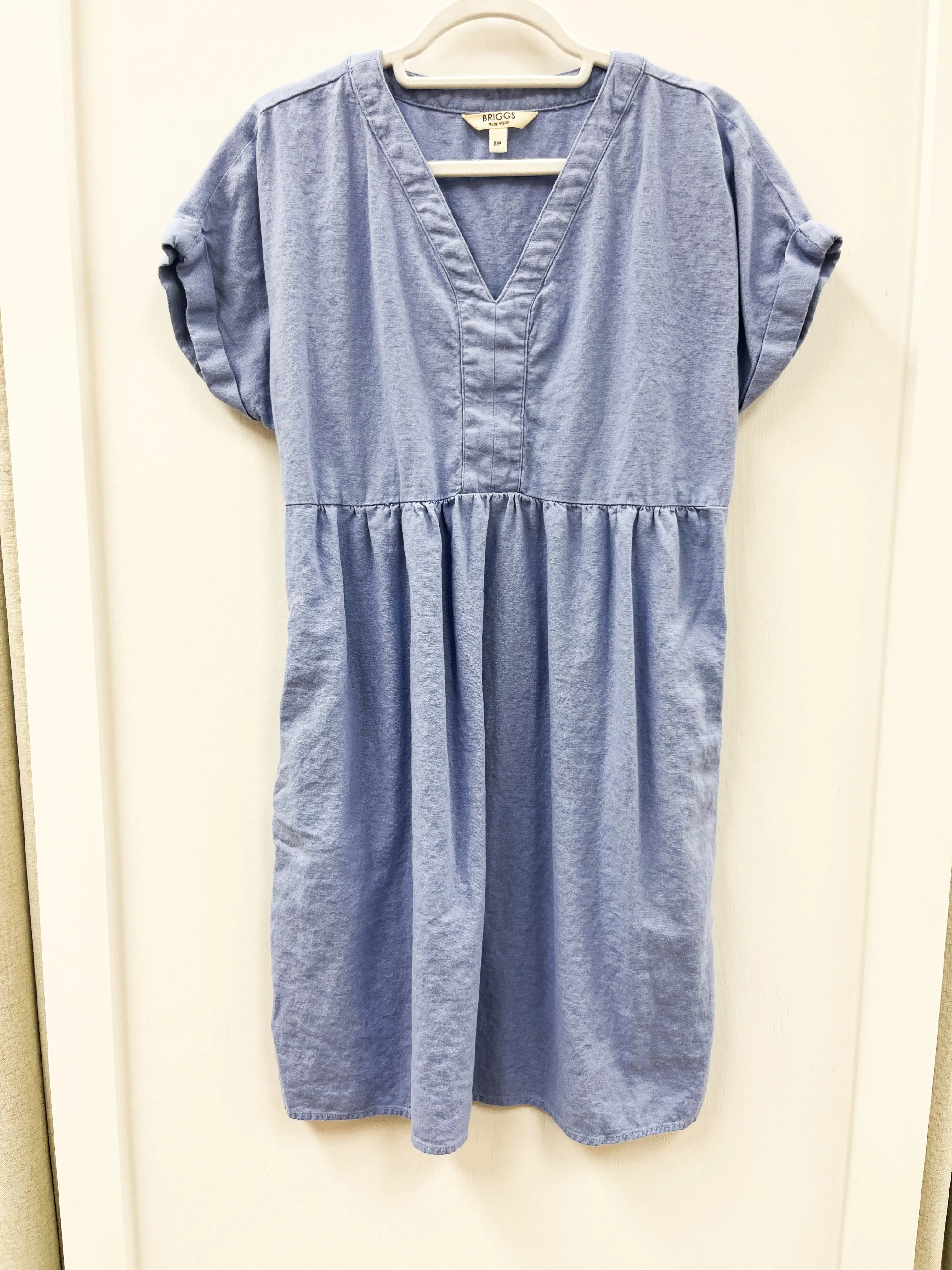 BRIGGS blue babydoll dress