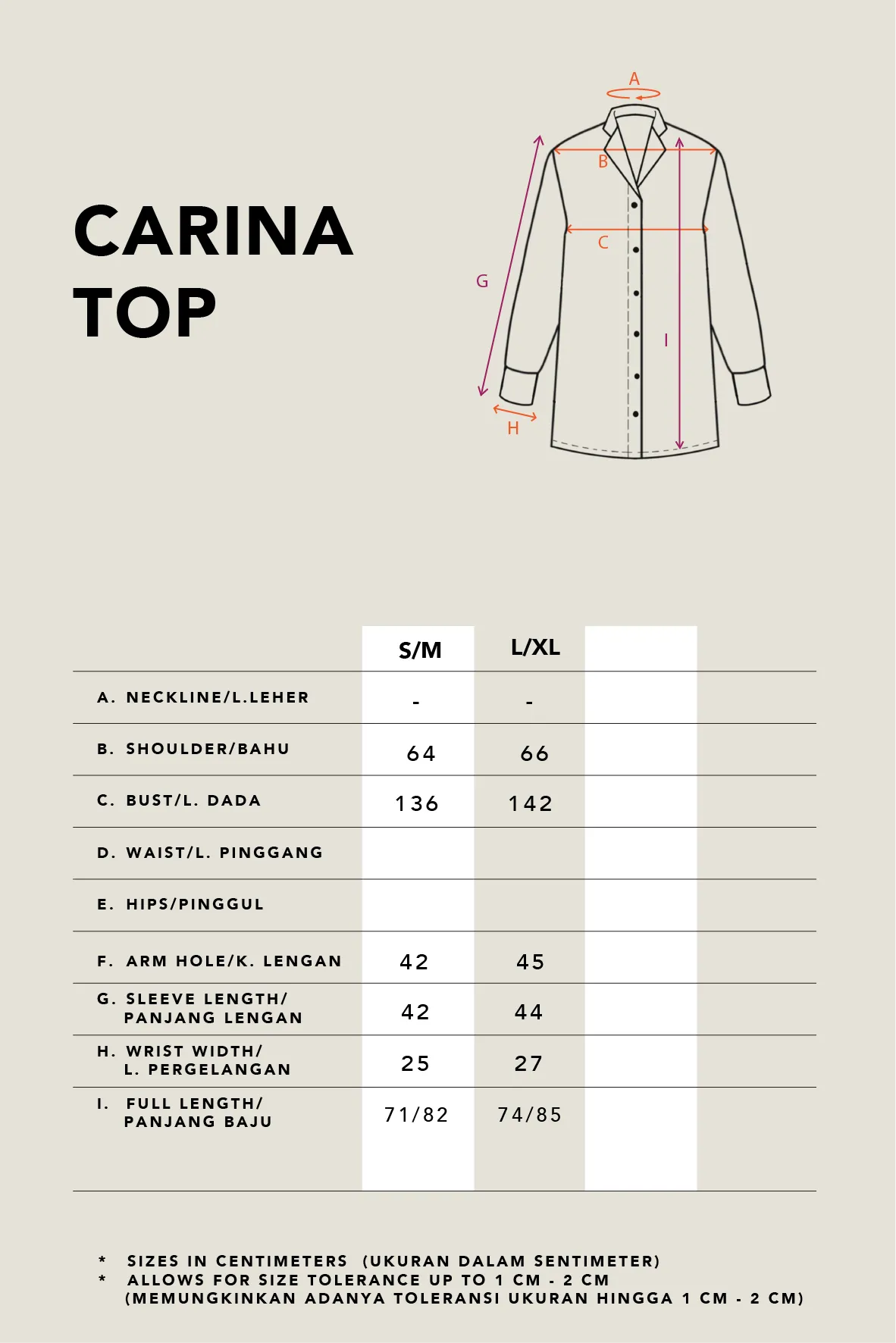 CARINA OVERSIZED TOP MILK TEA