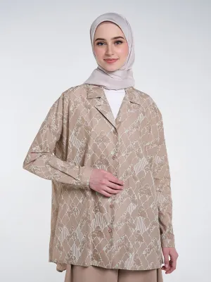 CARINA OVERSIZED TOP MILK TEA