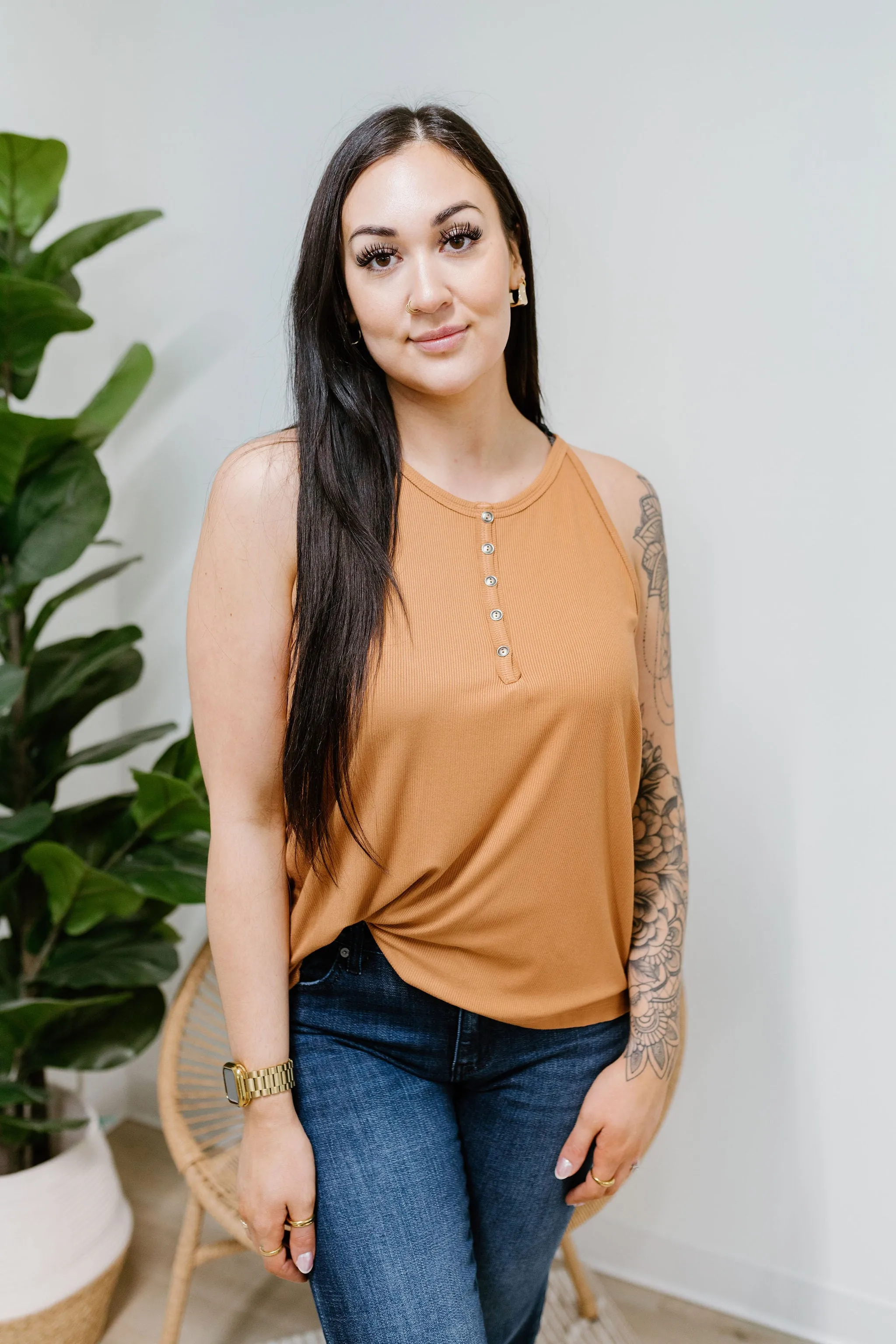 Carolina Tank Top - Gold