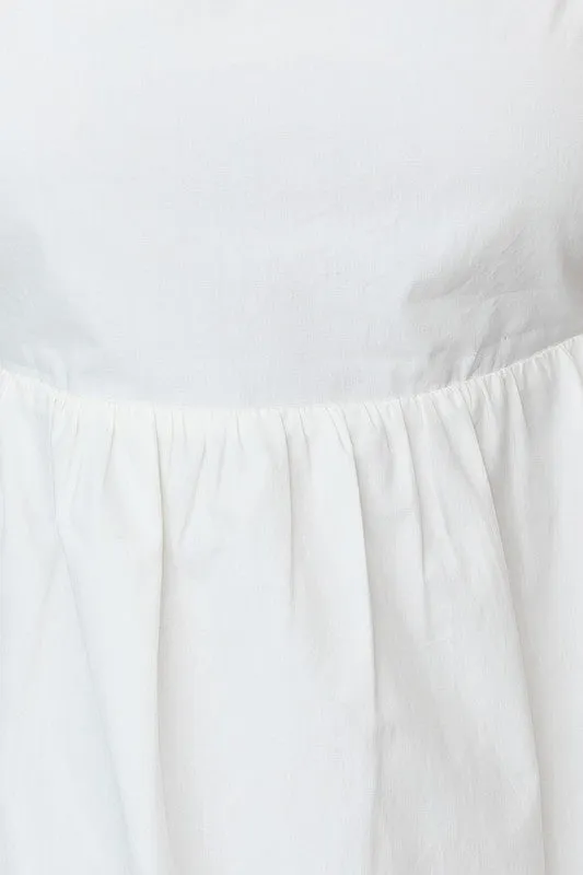 Cheers To Summer Mini Babydoll Puff Sleeve Dress