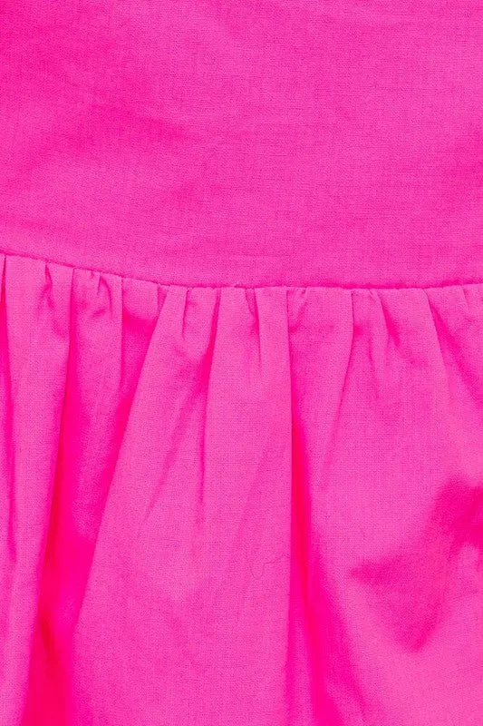Cheers To Summer Mini Babydoll Puff Sleeve Dress