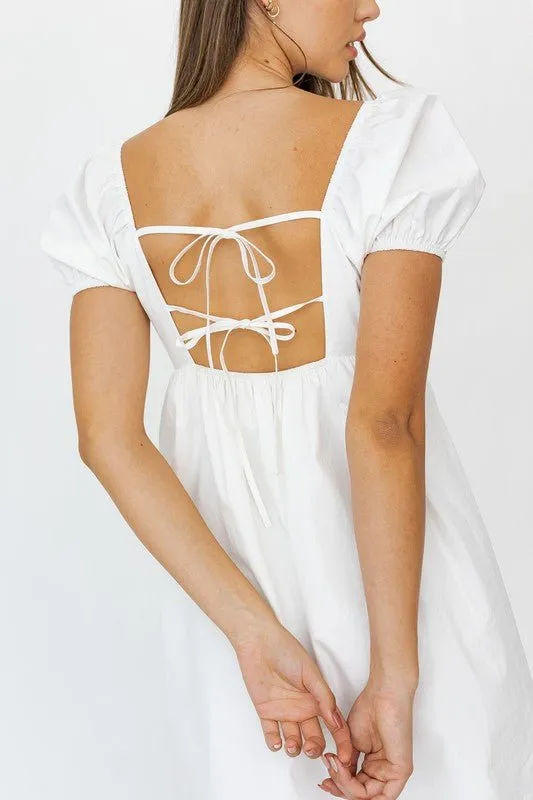 Cheers To Summer Mini Babydoll Puff Sleeve Dress