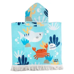 Earth Nymph "Oceanic" Baby Boy Towel Cape