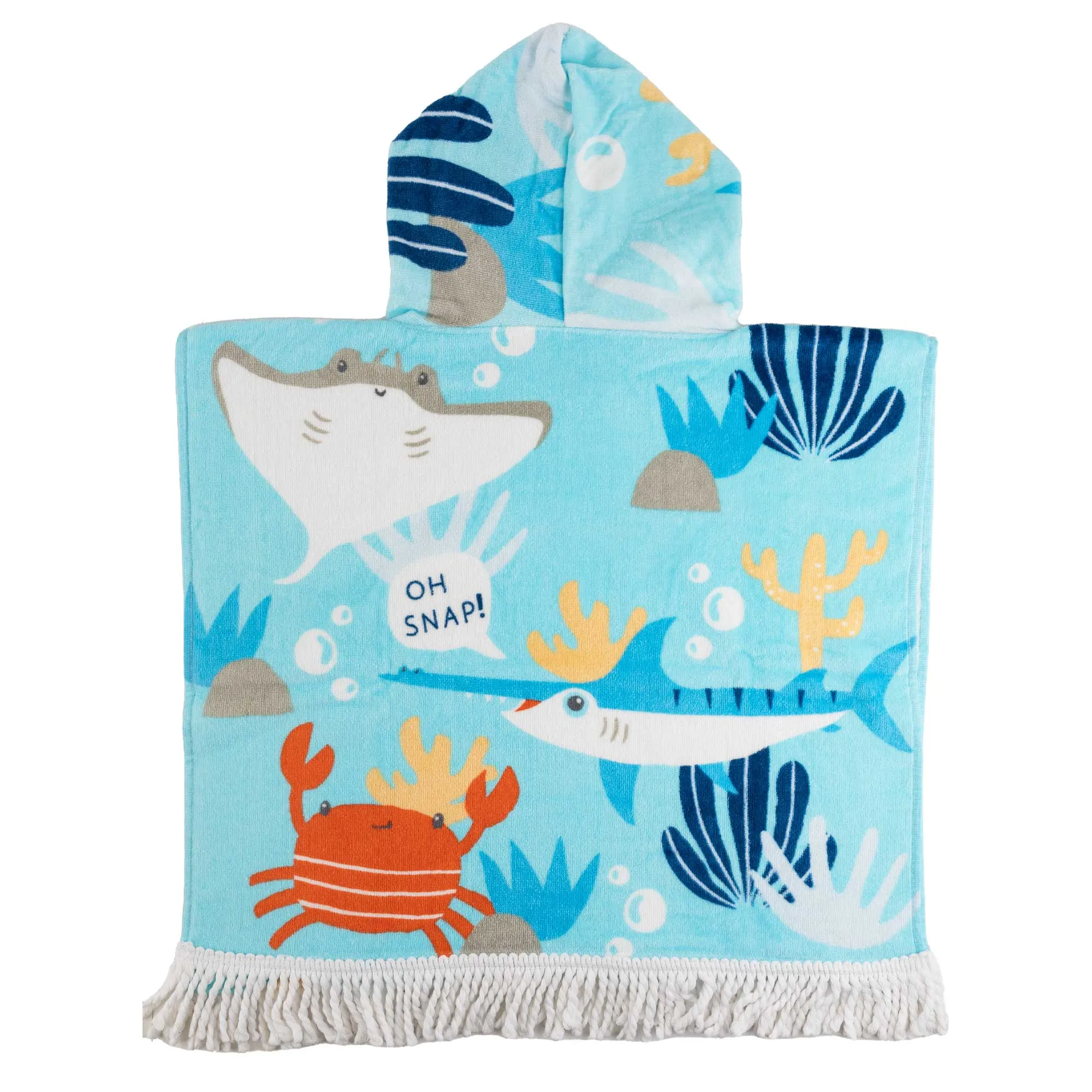 Earth Nymph "Oceanic" Baby Boy Towel Cape
