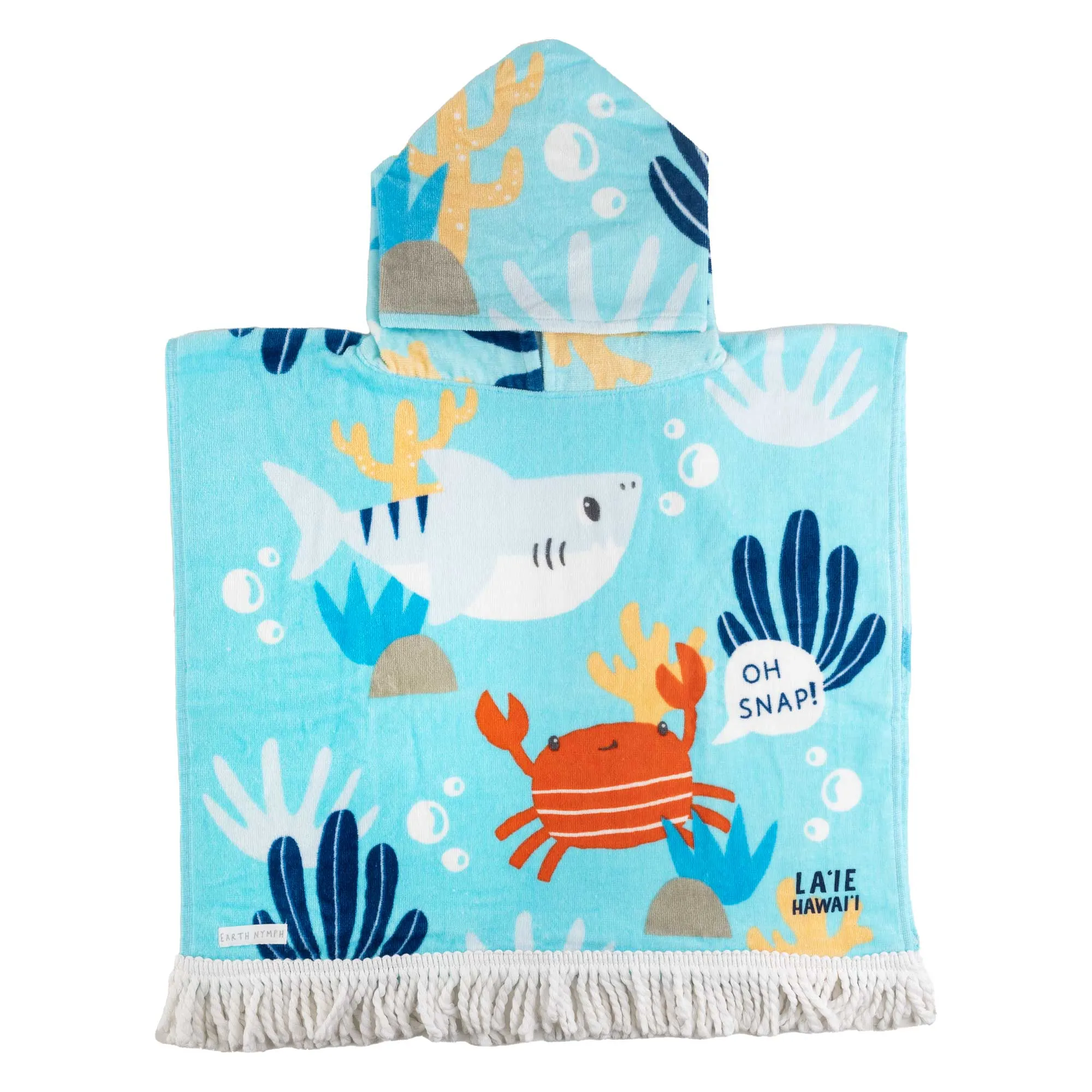 Earth Nymph "Oceanic" Baby Boy Towel Cape