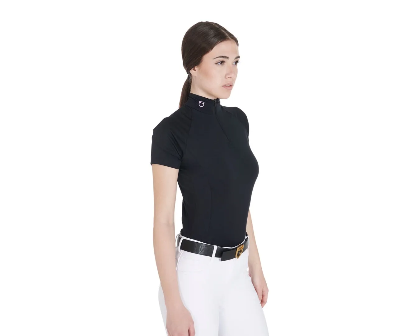 Equestro Ladies Base Layer Slim-fit Short Sleeve Top