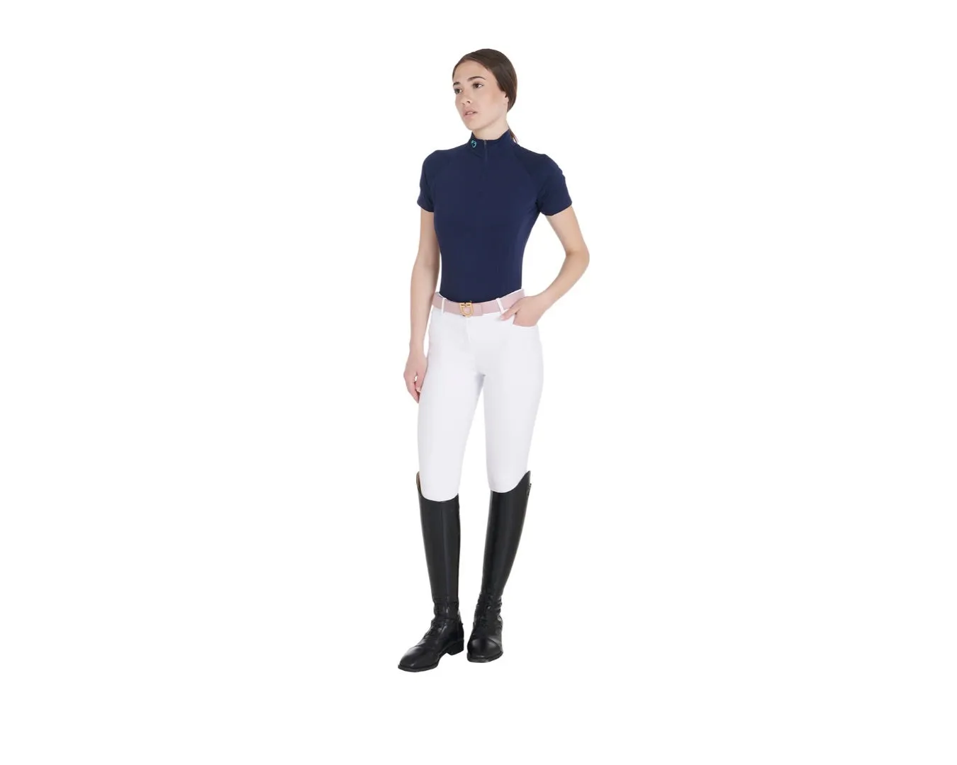 Equestro Ladies Base Layer Slim-fit Short Sleeve Top