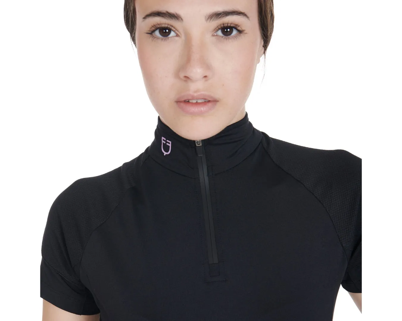 Equestro Ladies Base Layer Slim-fit Short Sleeve Top