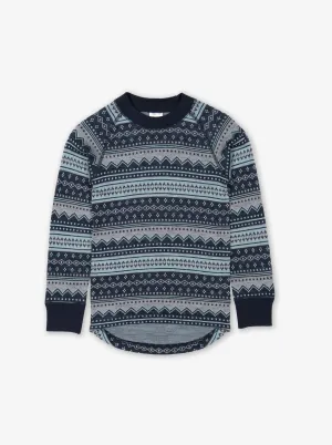Fairisle Thermal Merino Kids Top