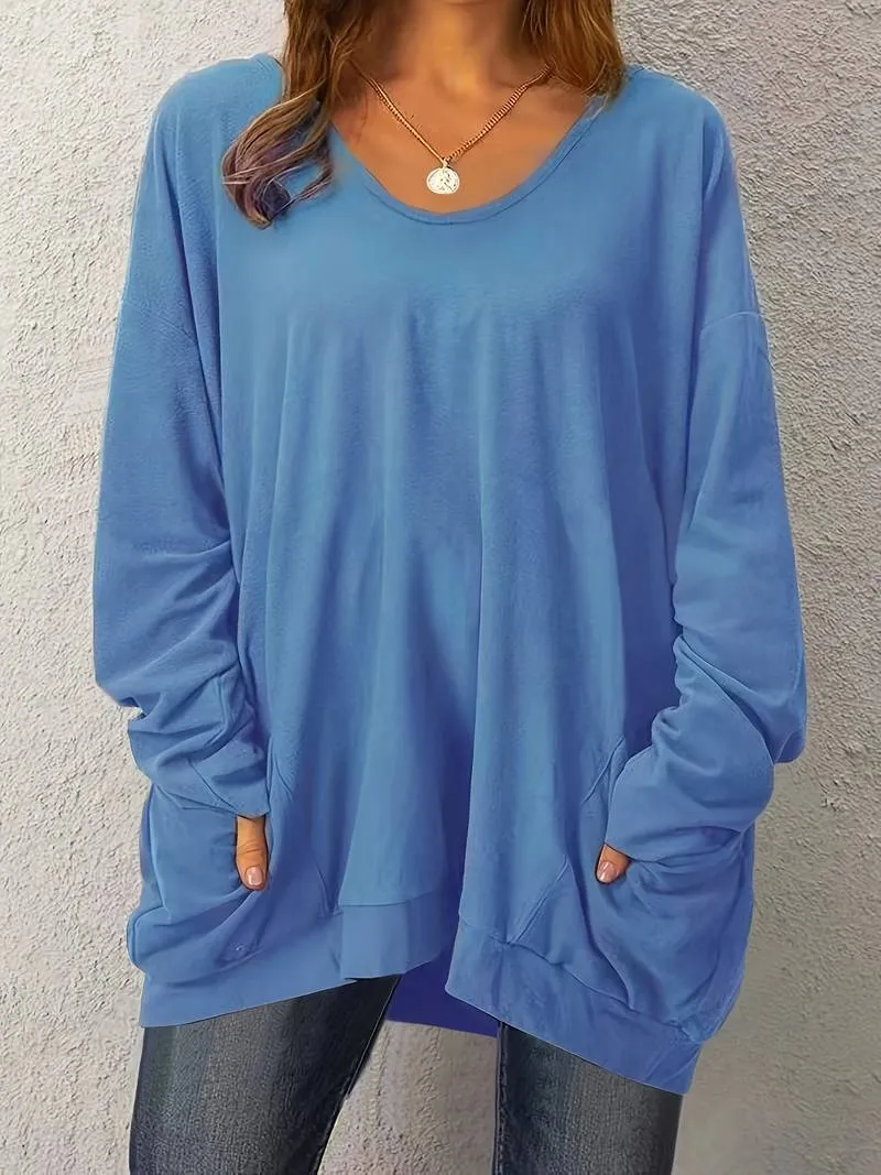 Finley - Oversized Top With Pockets