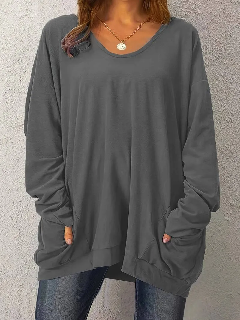 Finley - Oversized Top With Pockets