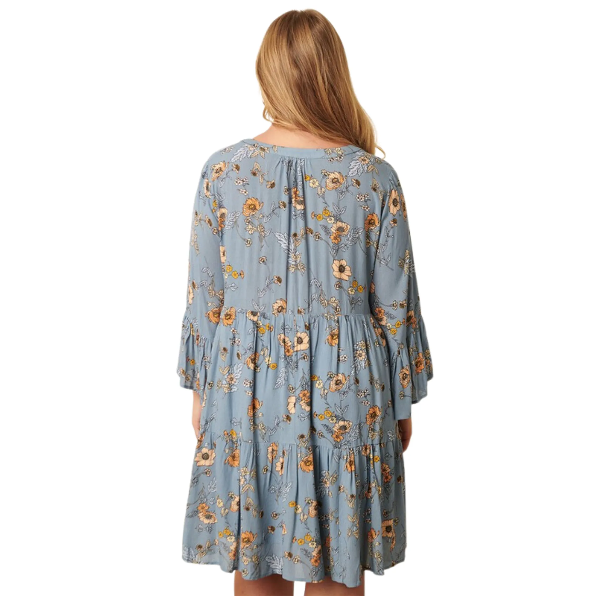 Flower Print Babydoll Dress