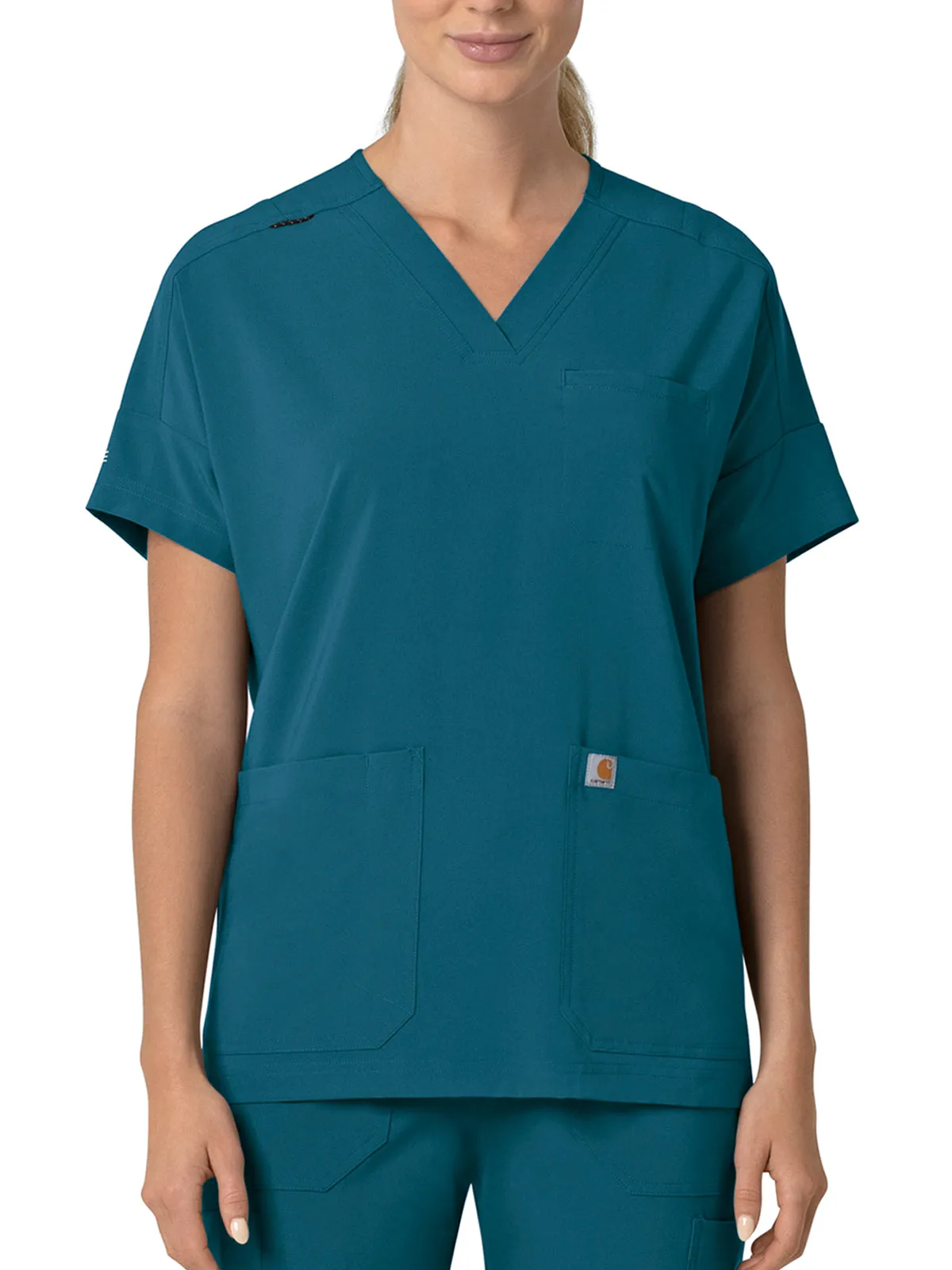 Force Cross-Flex - Women's Oversized V-Neck Scrub Top