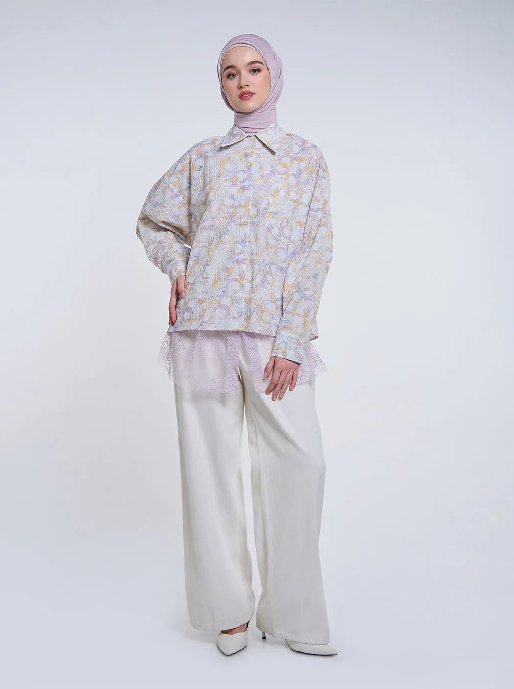 GEA OVERSIZED TOP IVORY