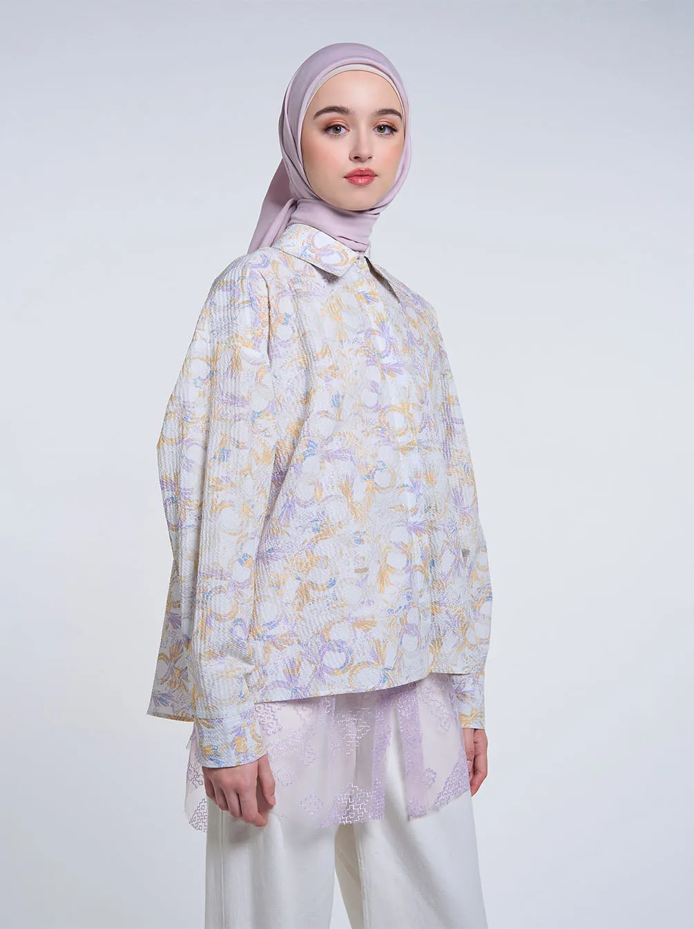 GEA OVERSIZED TOP IVORY