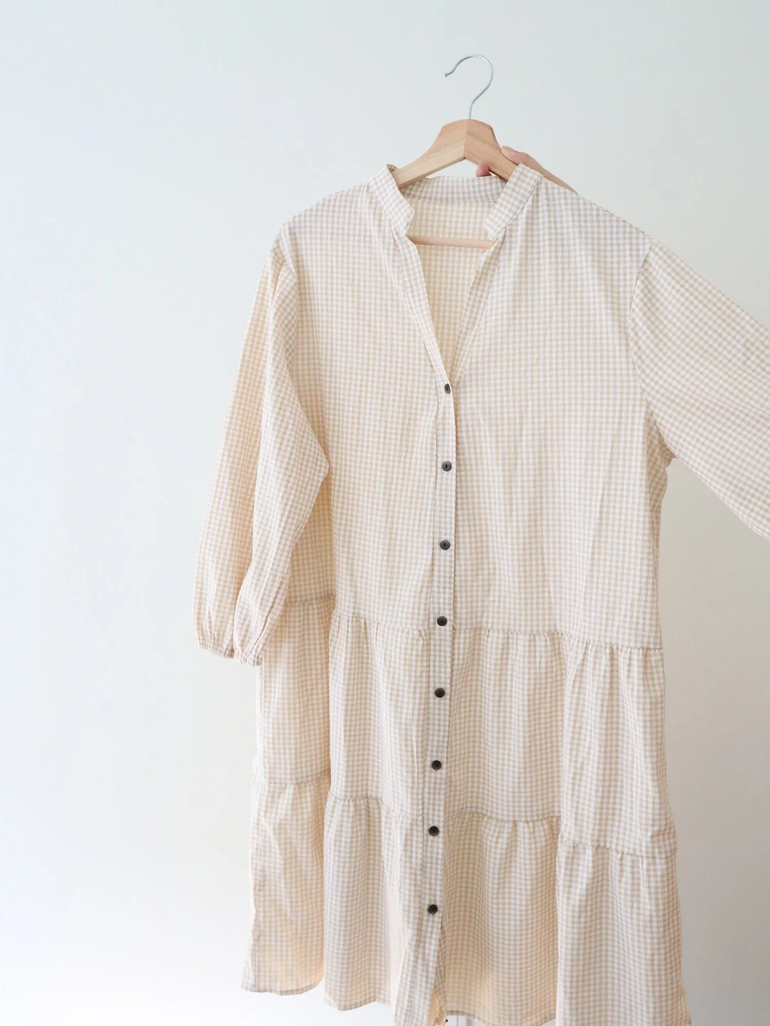 Gingham Babydoll Dress (L)