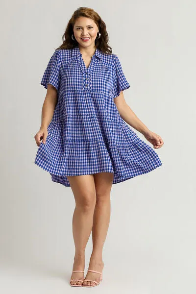 Gingham Bliss Babydoll Dress