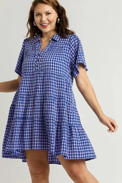 Gingham Bliss Babydoll Dress
