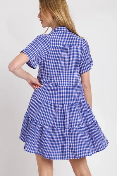 Gingham Bliss Babydoll Dress