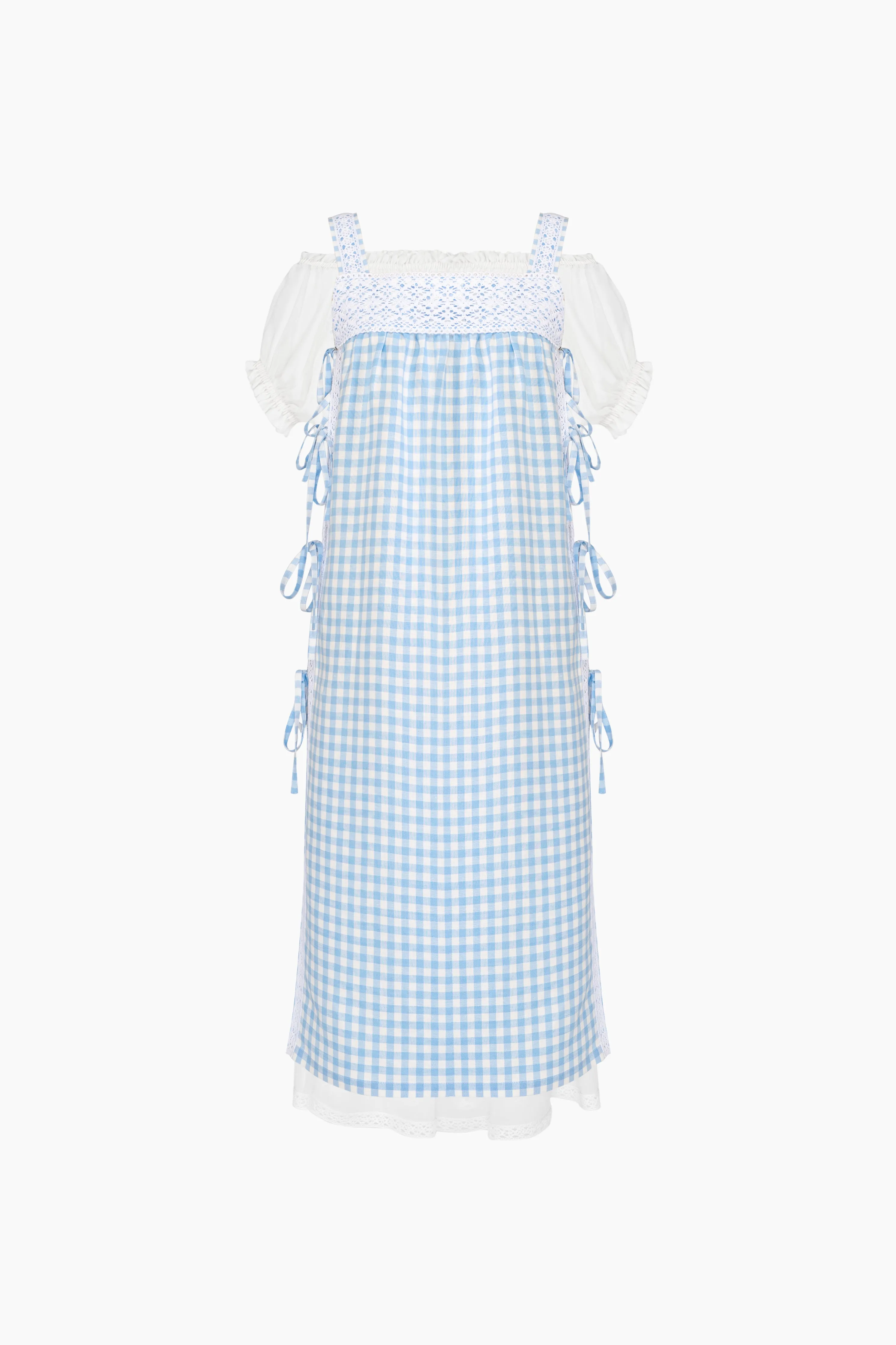 Greta Layered Linen Midi Dress