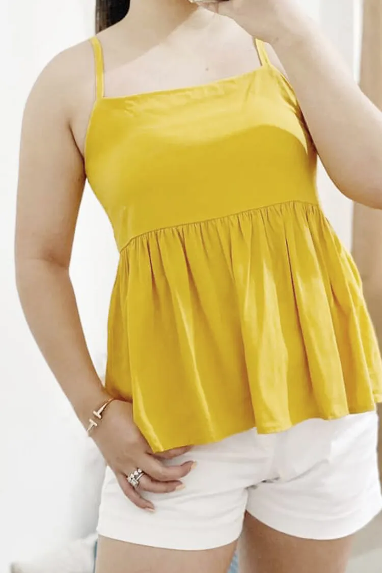 Jenny Babydoll Linen Top
