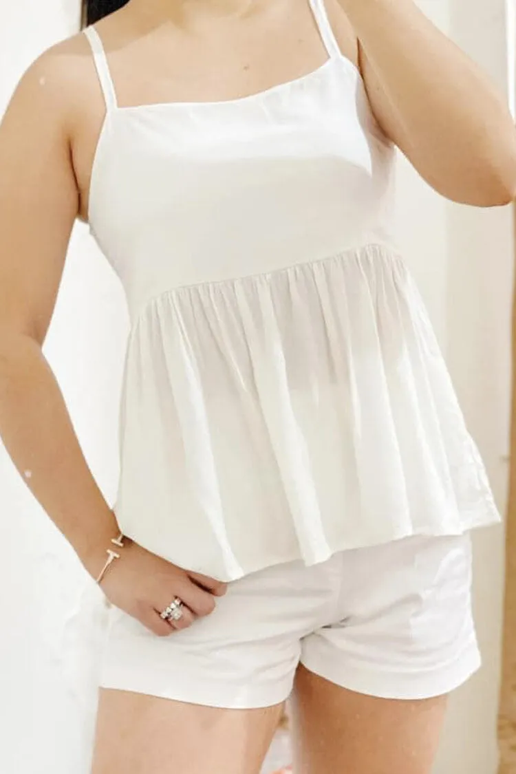 Jenny Babydoll Linen Top
