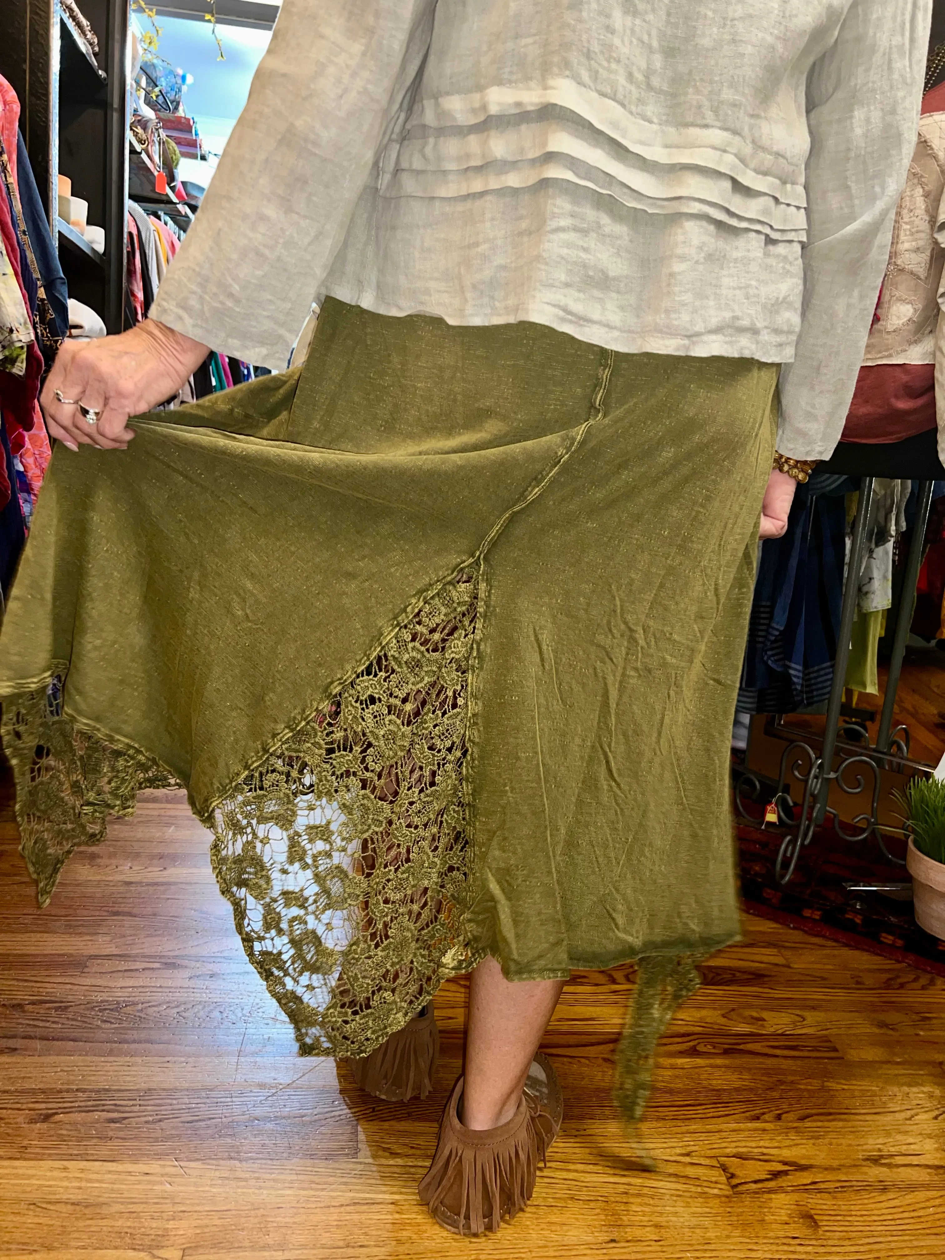 JG- Layer It Up Dress-OLIVE
