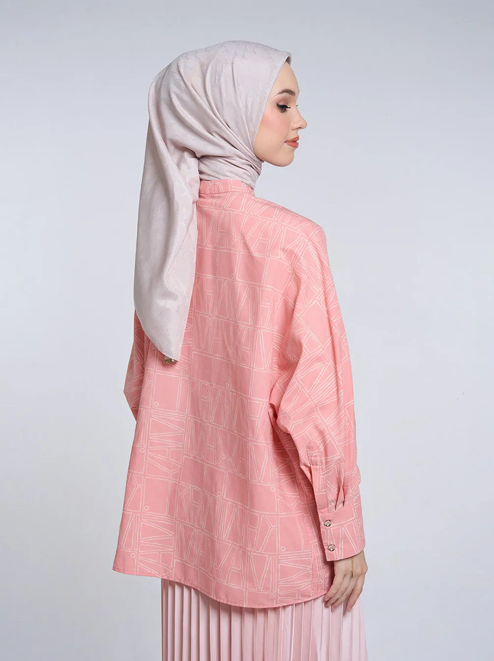 KAISYA OVERSIZED TOP BLUSH PEACH