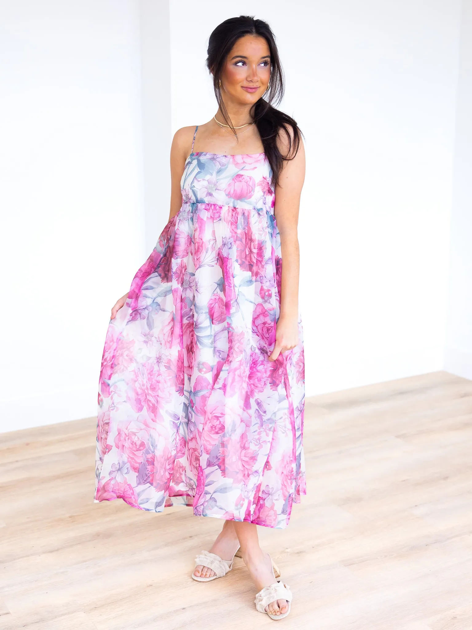Let It Grow Floral Dress