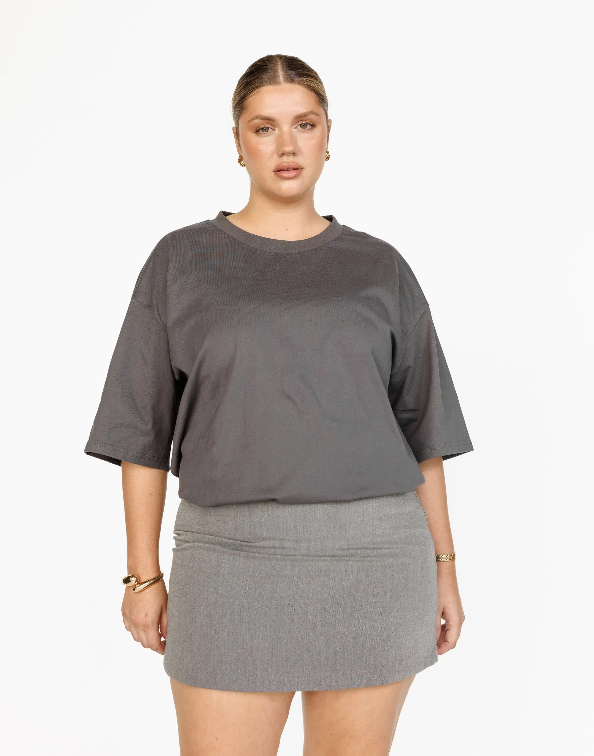 Luca Oversized Tee (Slate)