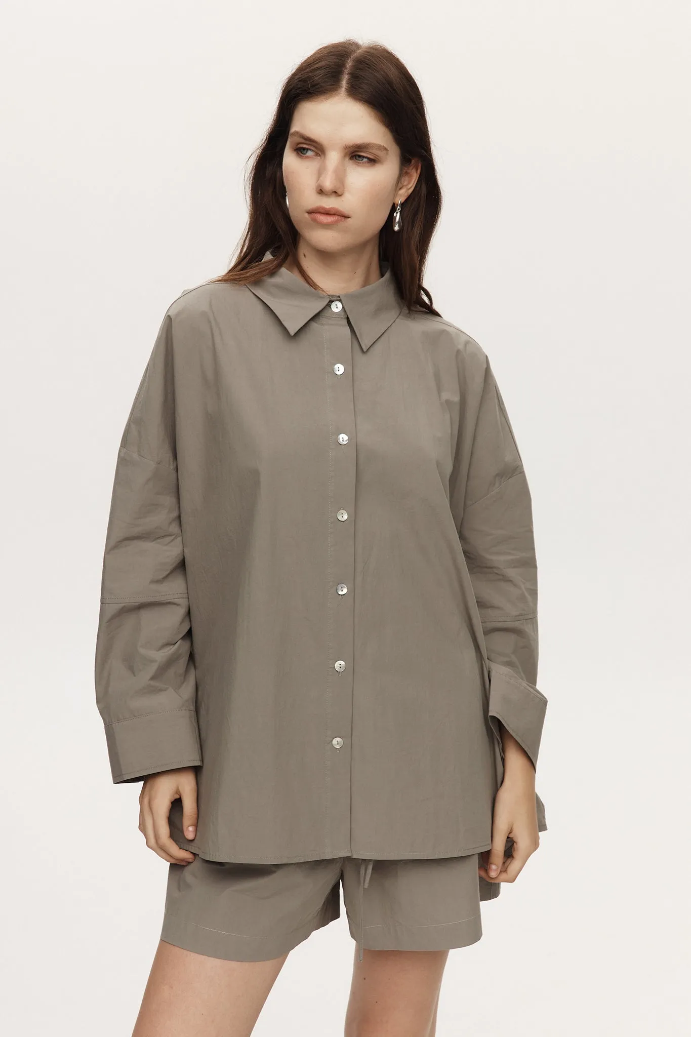 Marle Edie Shirt - Cotton - Eucalyptus