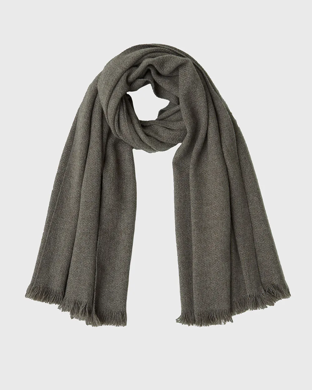 Nomad Net Scarf (Natural Yak Grey Base)