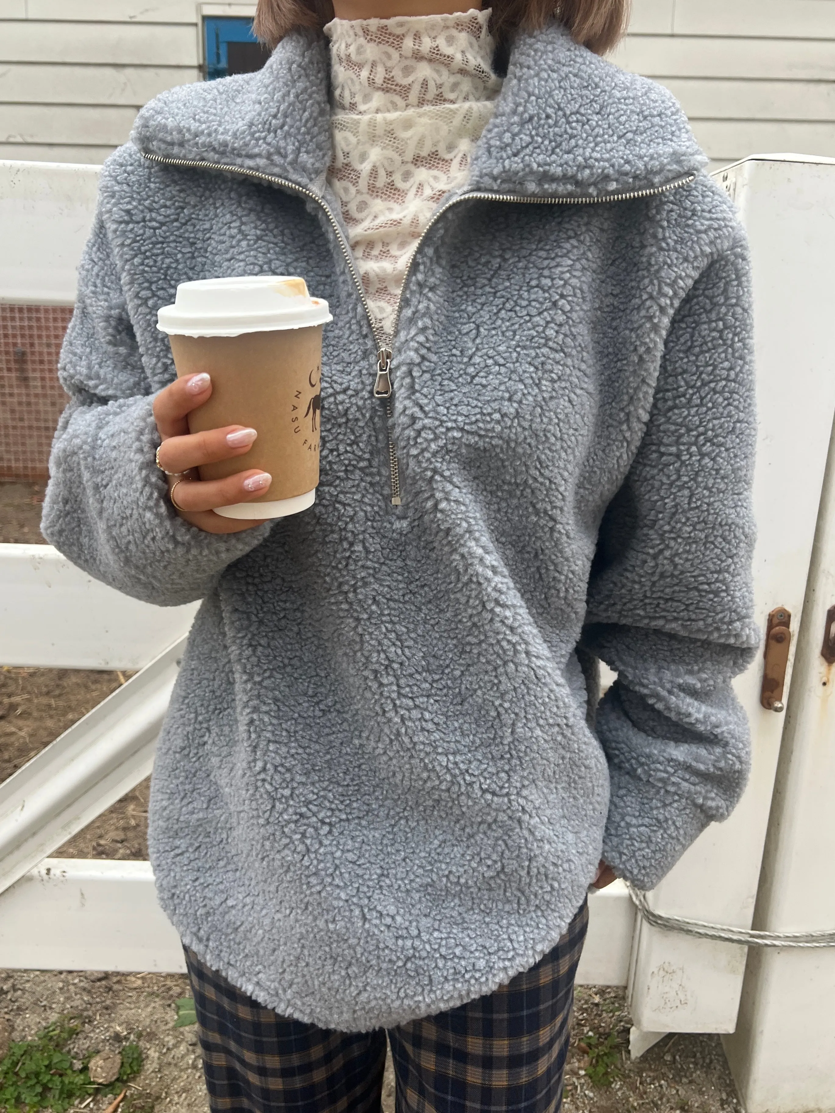 Oversized Boa Top