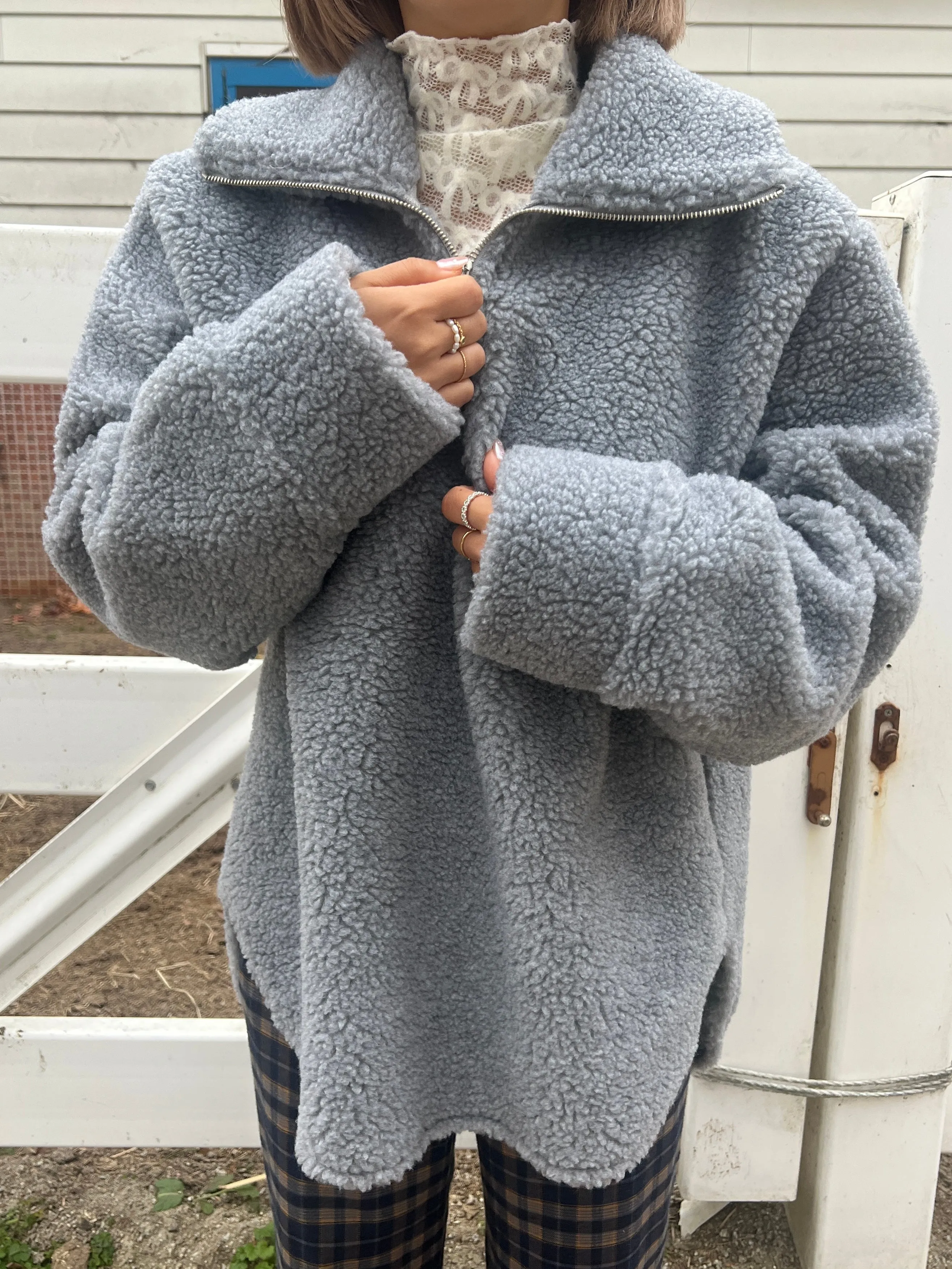 Oversized Boa Top