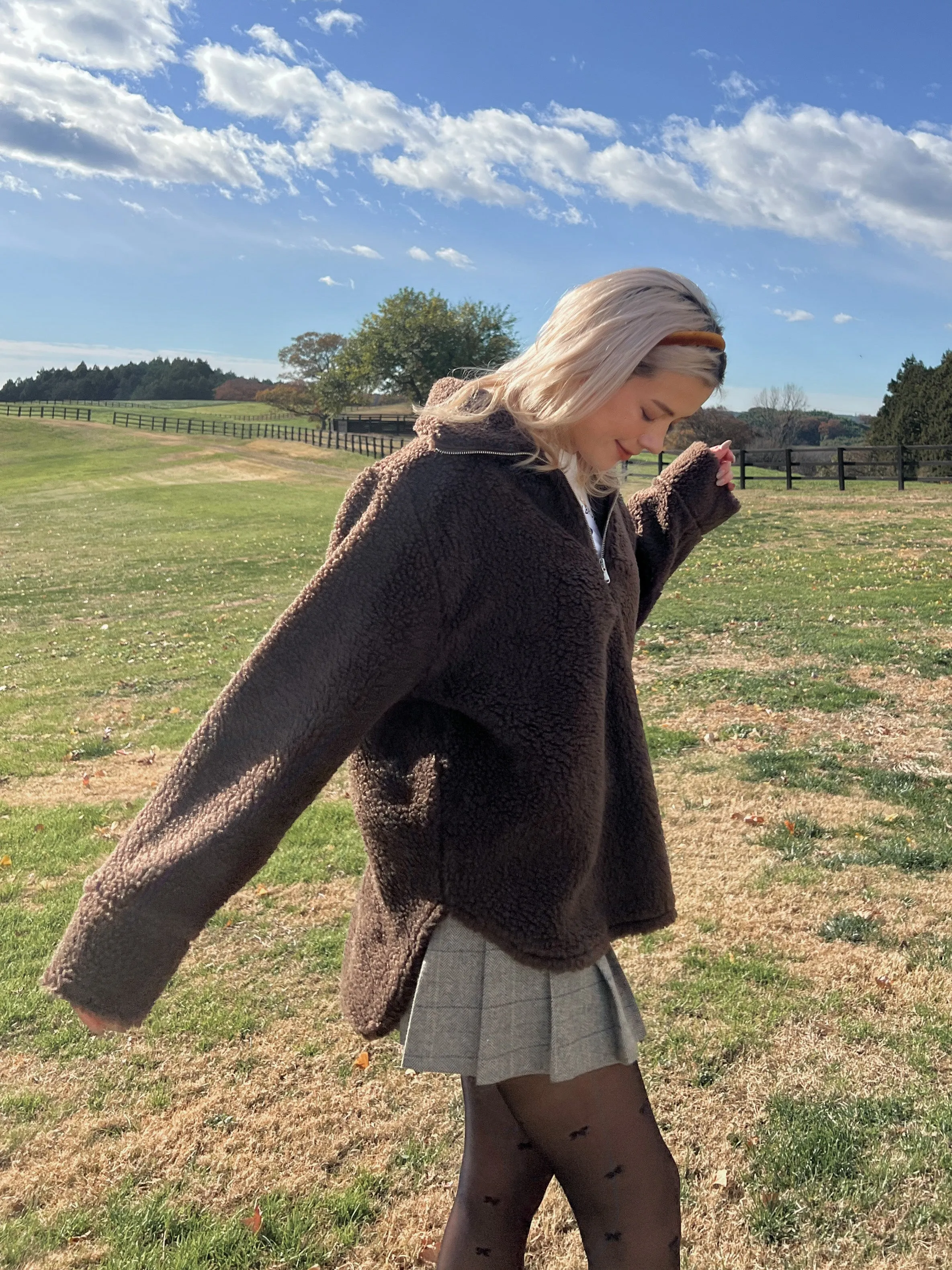 Oversized Boa Top