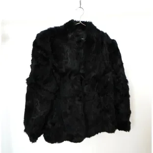 "Retail" Vintage Unbranded Black Winter Fur Coat (See Dimension) Women's