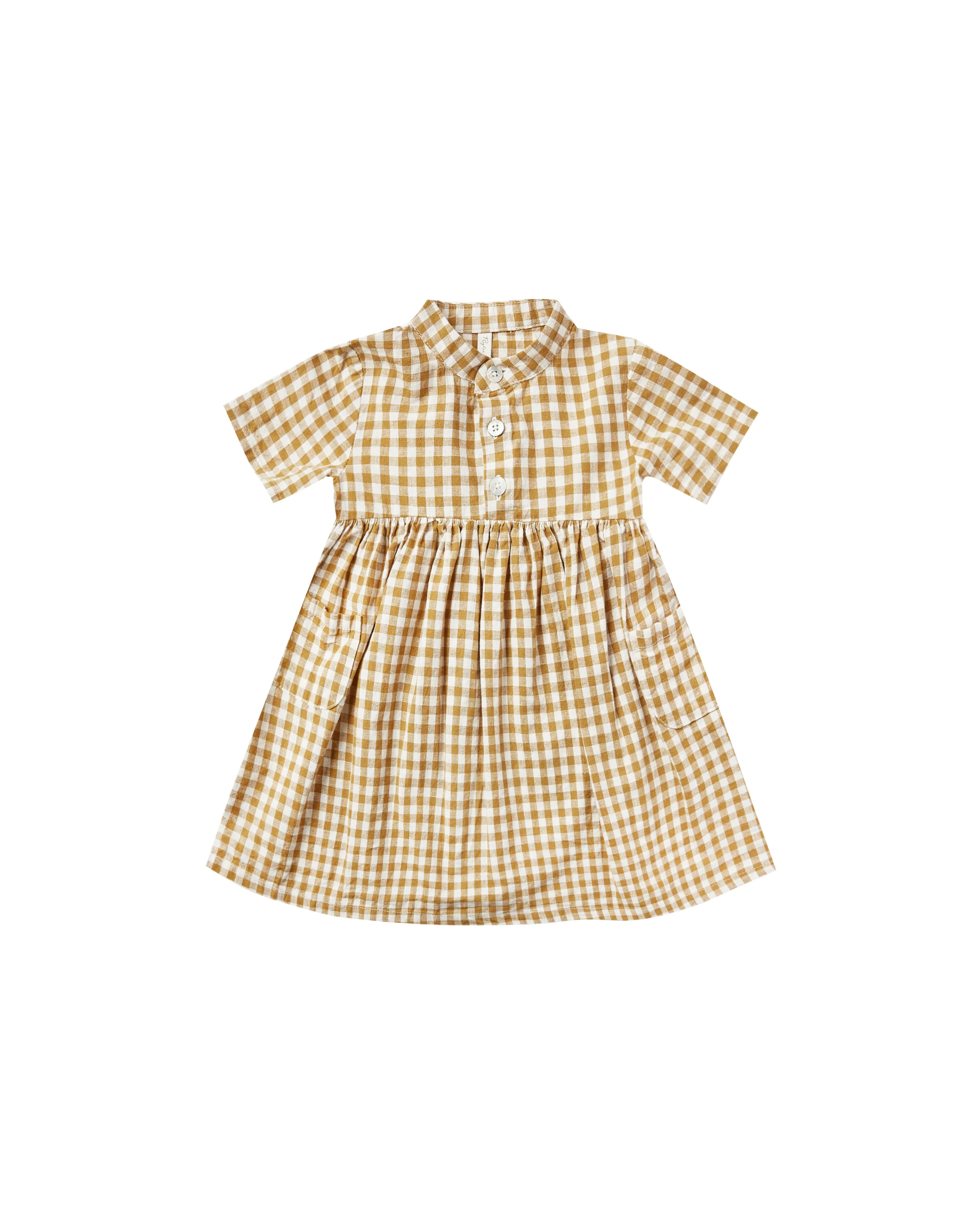 Rylee & Cru Goldenrod Gingham Esme Dress