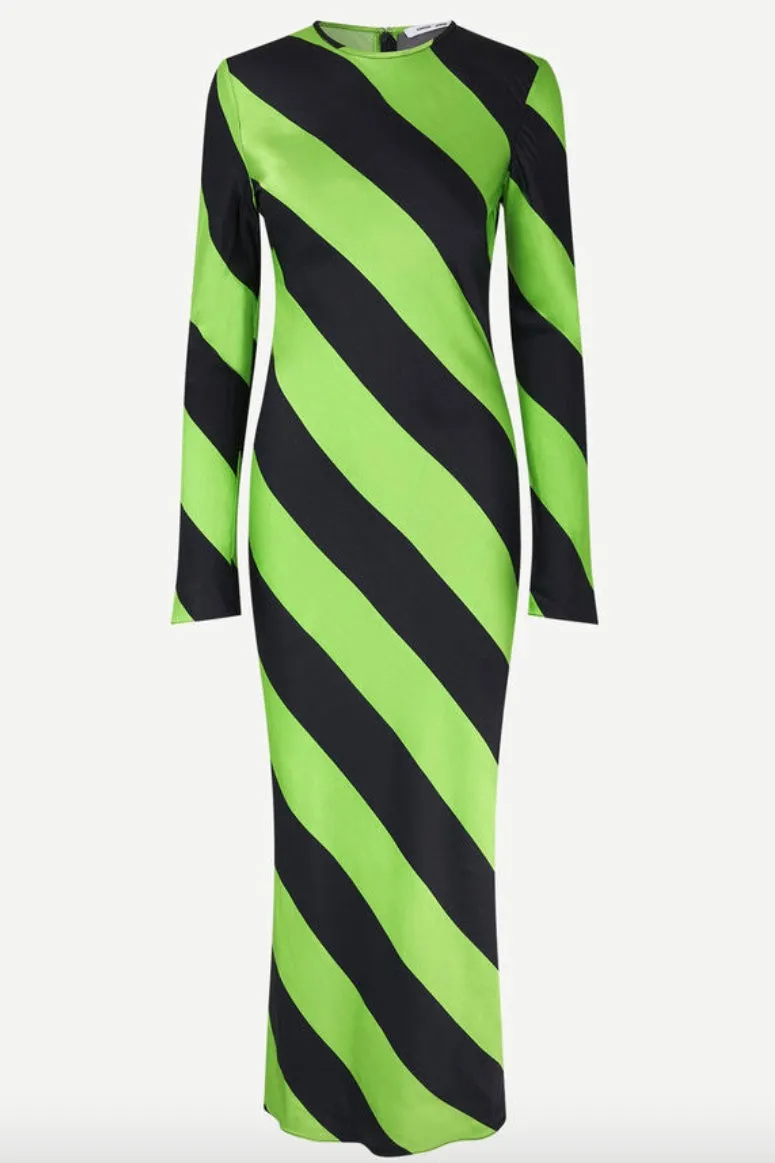 Samsoe Samsoe - Alina Dress: Green Stripe