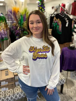 Sequins Mardi Gras Top